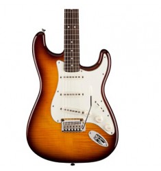 Amber  Squier Standard Stratocaster FMT